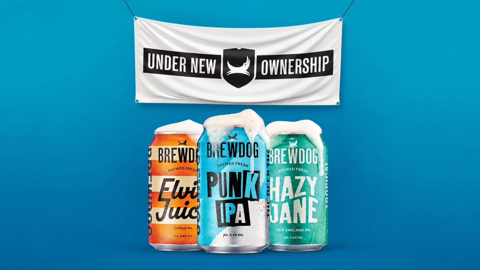 Visuel officiel BrewDog annonçant son nouveau propriétaire en septembre 2026
