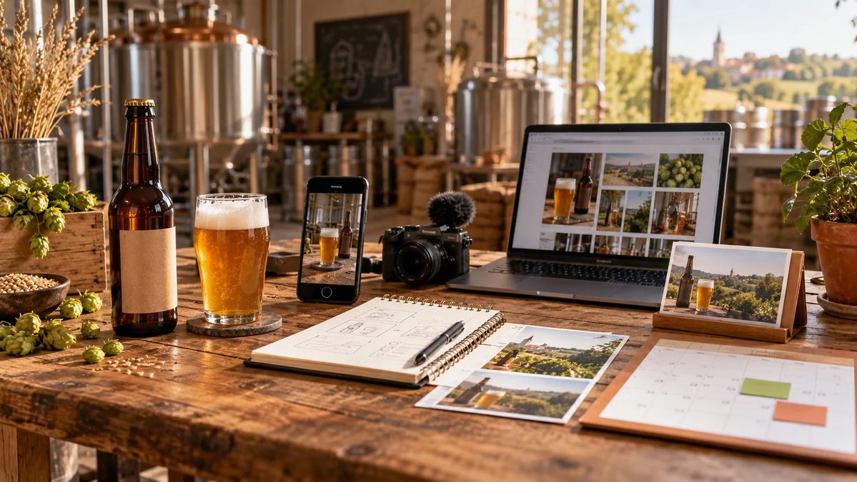 Outils de création de contenu pour la communication d’une brasserie