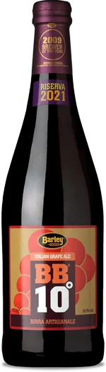Bouteille de BB10, bière Barley au moût cuit de raisins Cannonau