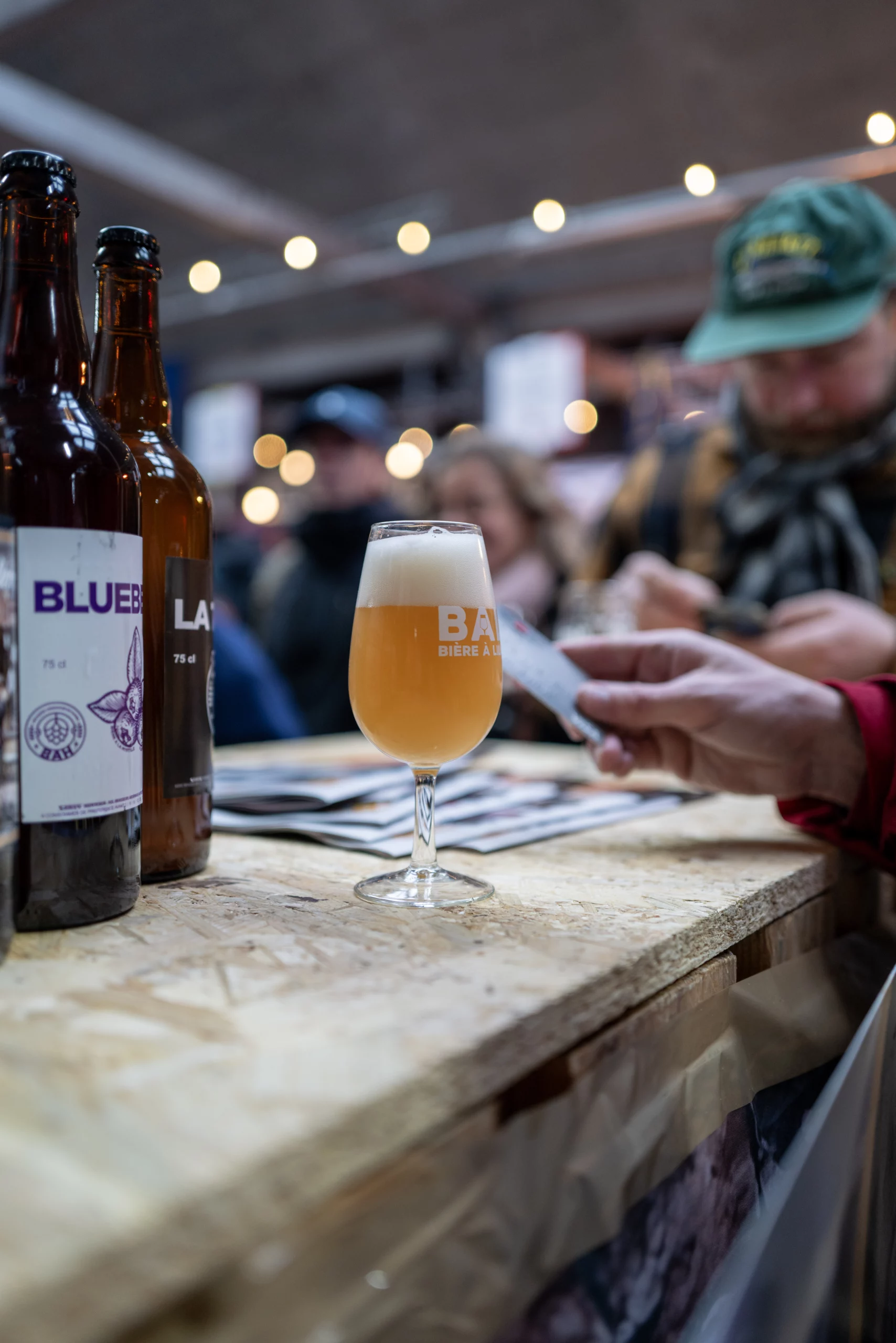 Verre Bière à Lille sur un comptoir pendant une précédente édition du festival.