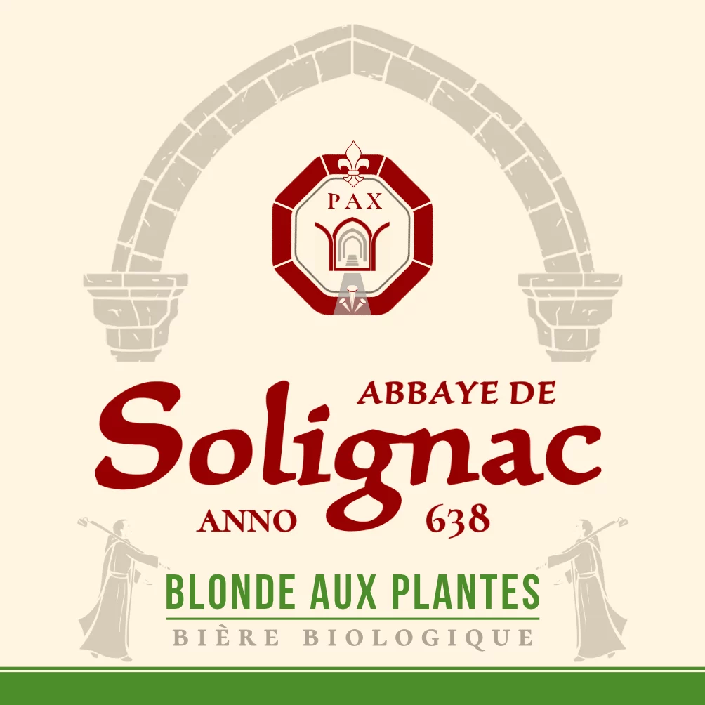 Image étiquette Blonde aux Plantes