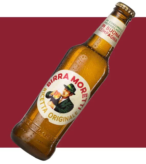 Bouteille de Moretti Ricetta Originale