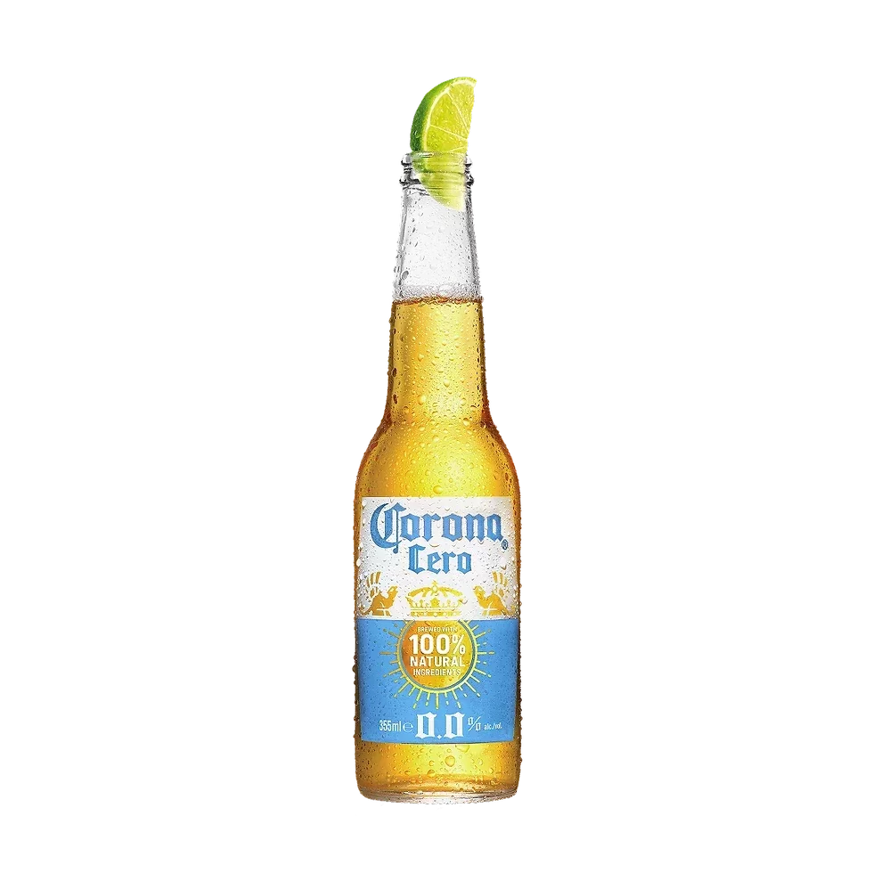 Bouteille de Corona Cero 0,0 %, produit du catalogue AB InBev France.